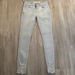 IRO Distressed Bottom Skinny Jeans - size 24